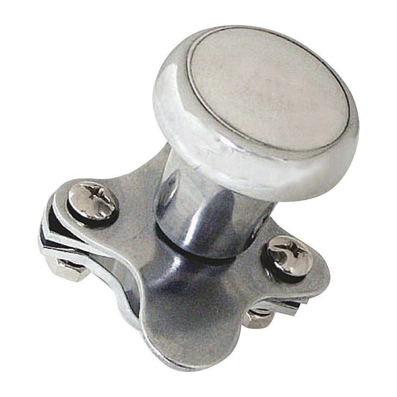 CHROME ALUMINUM STEERING WHEEL SPINNER universal mount truck semi car new 80100 steering wheel Gray