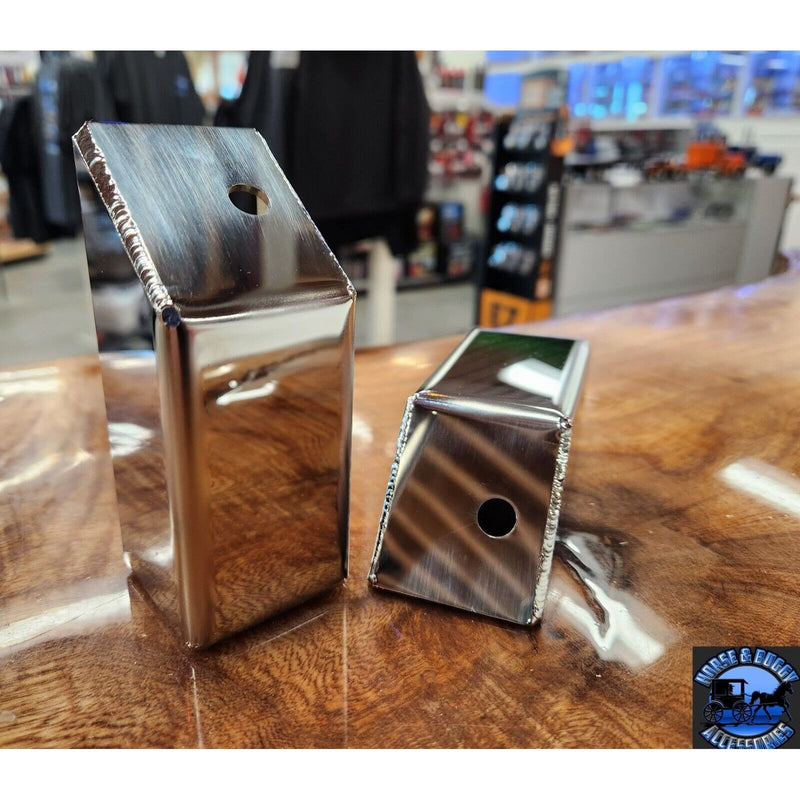 SS-1062 universal angled mirror brackets for stud mount lights Peterbilt Kenworth UNIVERSAL Dim Gray