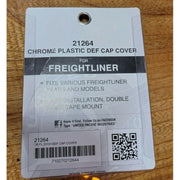 def tank cap chrome plastic stick-on cover freightliner models #21264 FREIGHTLINER Dark Gray