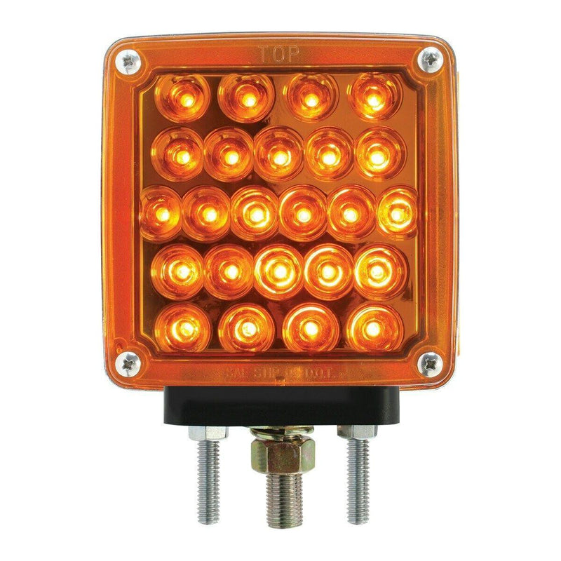 77620 Square Double Face Pearl LED Pedestal Light Amber/Amber (Driver) UNIVERSAL Chocolate