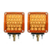 Chocolate pair grand general led amber/red lens double turn signal light universal new 77621 & 77624 UNIVERSAL