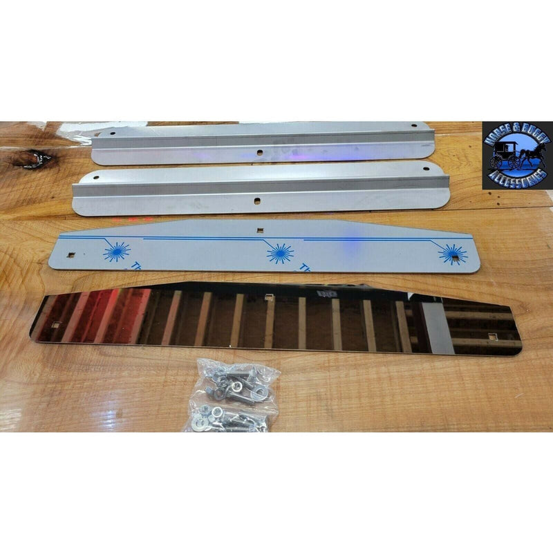 24" stainless steel mudflap weights pair weight w/backing plate universal #10424 MUD FLAP WEIGHTS Rosy Brown