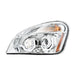 Light Gray 89400 - 89401 PAIR FREIGHTLINER CASCADIA CHROME PROJECTOR HEADLIGHT W/WHITE LED RUNNING LIGHT HEADLIGHT