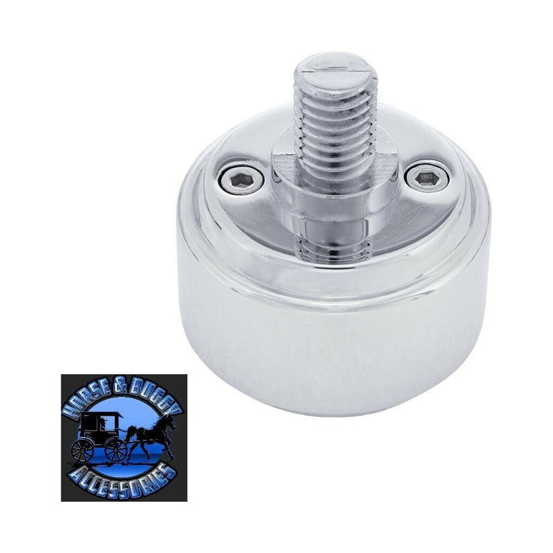 #70799 1/2"-13 Thread-On 9/10 speed Shift Knob Chrome Mounting Adapter universal Light Gray