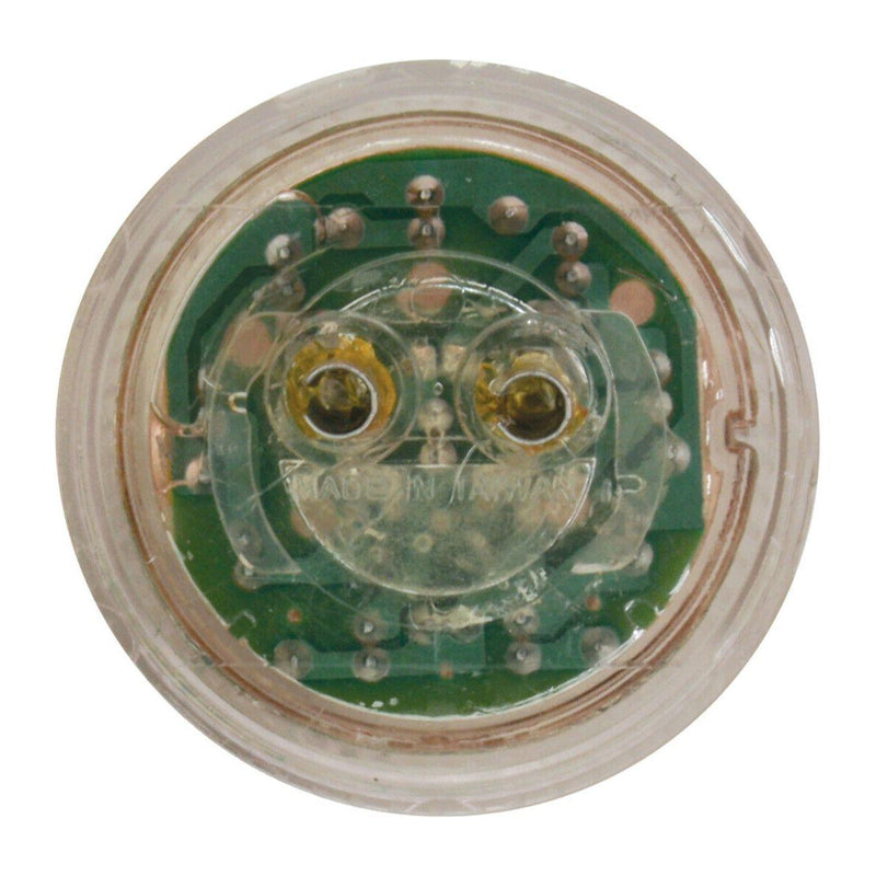 2" ROUND FLEET LED MARKER LIGHT universal grommet mount 2 PRONG (Choose Color) UNIVERSAL LED LIGHTING Amber/Amber,Red/Red,amber/ clear lens,red /clear lens Slate Gray