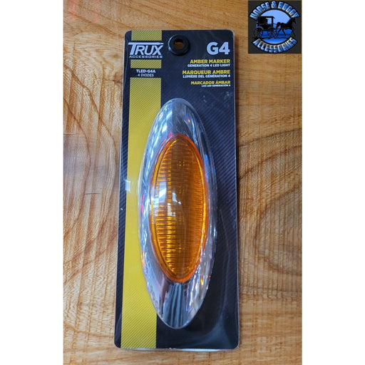 Dim Gray Trux panelite replacement light amber w/amber lens Peterbilt side marker tled-g4a m1