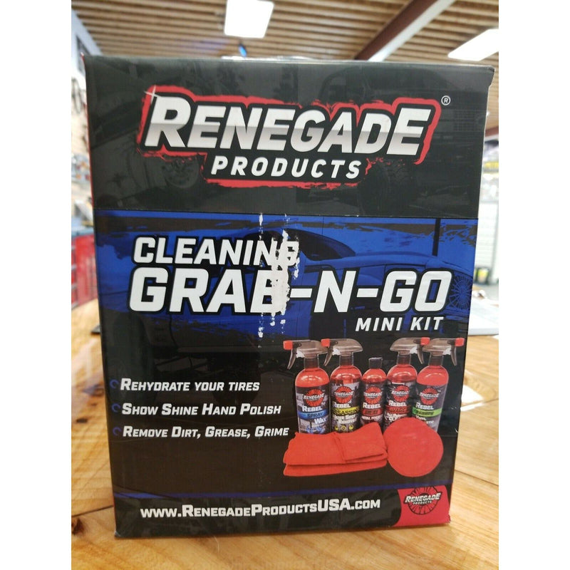 renegade polish grab and go kit semi car truck pickup cleaner shine wax metal RP-MINIKIT-GRABNGO POLISHING Tan
