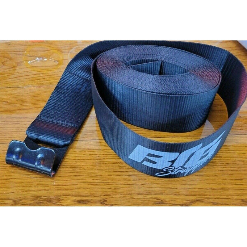 DP-BSA-STRAP-40BLK Big Strapper Blackout 40ft Strap Kit w/ flat hooks15,000lb assembled in the USA RATCHET STRAPS Dark Slate Gray