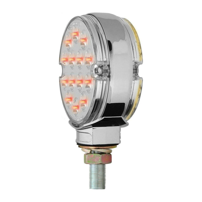 #75192 3" DOUBLE FACE PEARL LED clear lens Popsicle LIGHT red/yellow turn signal LIGHTING Gray