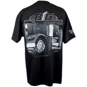 big strappers peterbilt pride n first class t-shirt black gray mens short sleeve shirt extra large Black