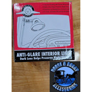 old school Vintage Anti-Glare Interior Light Purple w/mounting hardware 30658 LIGHTING Dim Gray