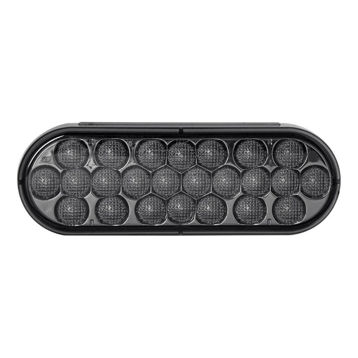 Dark Slate Gray smoked white led 6" oval pearl driving light tail reverse dot approved 78237bp