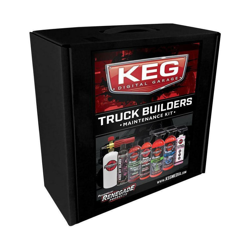 renegade KEG Media Truck Builders Maintenance Kit wash shine protect clean new rp-lfgrpkr-km-kit POLISHING Black