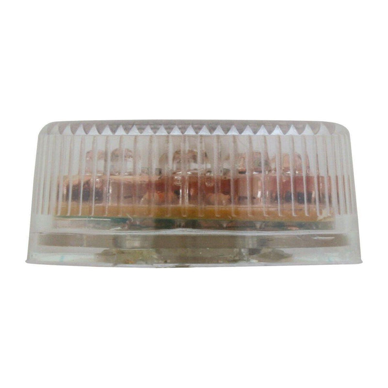 2" ROUND FLEET LED MARKER LIGHT universal grommet mount 2 PRONG (Choose Color) UNIVERSAL LED LIGHTING Amber/Amber,Red/Red,amber/ clear lens,red /clear lens Rosy Brown