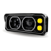 Trux 4x6" Universal LED Projector Headlights Assembly (CHOOSE SIDE) 4"X6" HEADLIGHT Driver's Side,Passenger's Side Gray