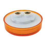 76541BP Pearl Series 2" LED Light, Amber/Clear UNIVERSAL Light Gray