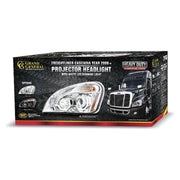 89400 - 89401 PAIR FREIGHTLINER CASCADIA CHROME PROJECTOR HEADLIGHT W/WHITE LED RUNNING LIGHT HEADLIGHT Gray