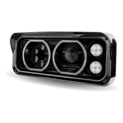 Trux 4x6" Universal LED Projector Headlights Assembly (CHOOSE SIDE) 4"X6" HEADLIGHT Driver's Side Gray