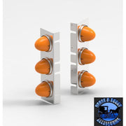 3 WATERMELON Kenworth Air Cleaner Light Bar, (mount only) Front (15") SHIFT #170662 kenworth air cleaner White Smoke