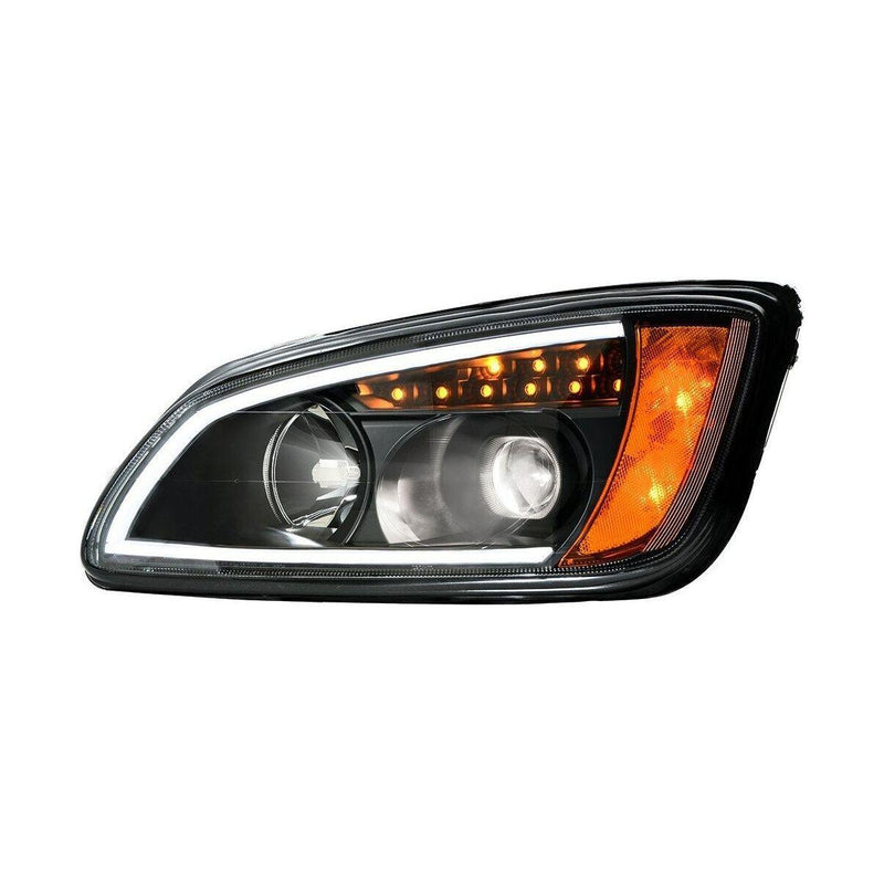 Kenworth T660 Headlights Pair LED Bar Projector black OE# P541059100 2008-2016 89442 -89443 KENWORTH Tan