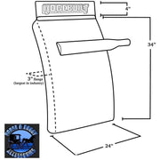 #m134 hogebuilt 34" 430 stainless steel quarter fender kit pair QUARTER FENDER Lavender