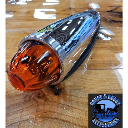 Rosy Brown dark amber watermelon glass lens cab marker light plastic housing 92542 watermelon glass lens