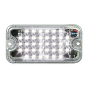 Grand General Ultra Thin Rectangular Surface Mount Strobe Light 40 white LEDs 81749 UNIVERSAL Gray