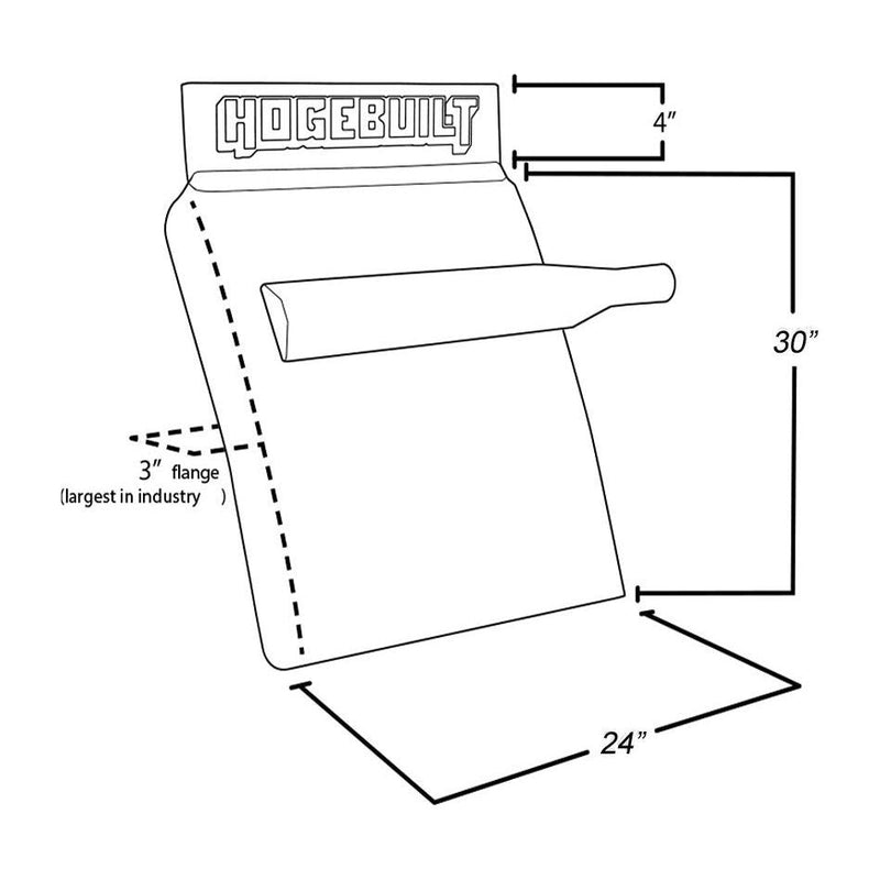 H-M130 hogebuilt 30" 430 stainless steel quarter fender kit pair #m130 QUARTER FENDER Lavender