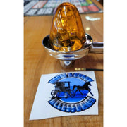 HONDA PEDESTAL LIGHT AMBER WATERMELON REAL GLASS LENS SINGLE STUD MOUNT 84090 watermelon glass lens Sienna