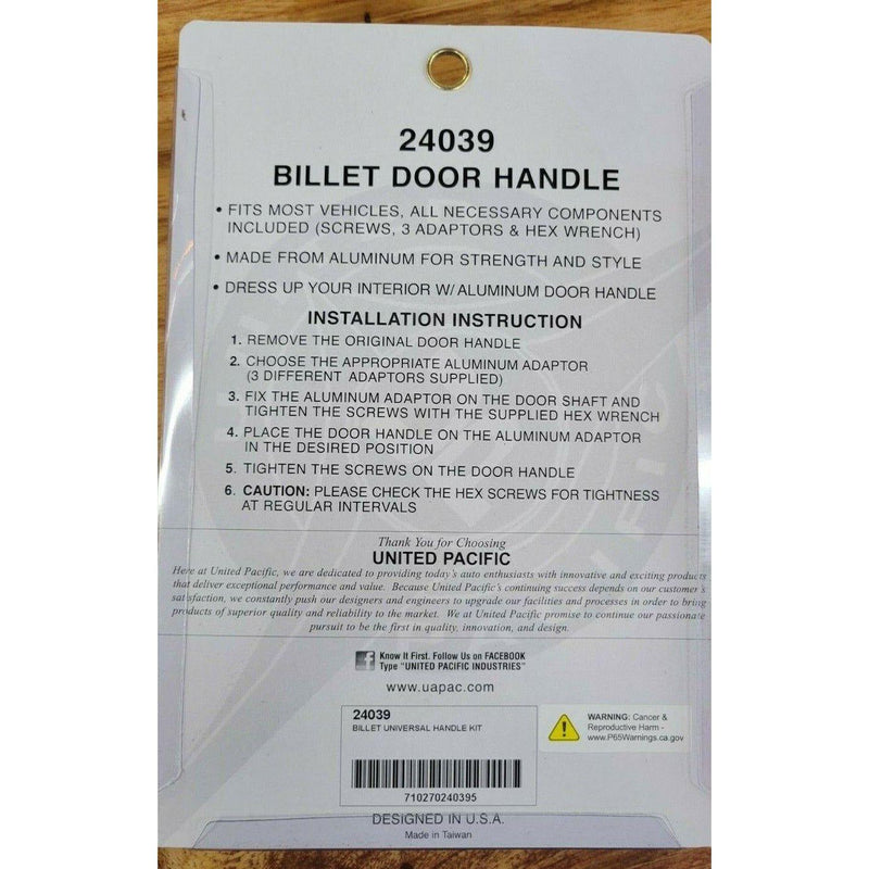 Billet Door Handle Kit universal pickup truck rat rod ford Chevy Mopar up-24039 DOOOR HANDLE Gray