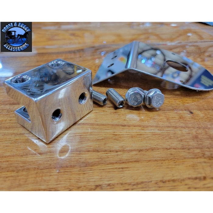 Rosy Brown custom watermelon frame bracket angled mount billet aluminum clamp with hardware WATERMELON ANGLED MOUNT