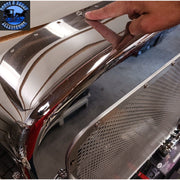 Peterbilt 379 359 grill surround hood hardware kit stainless Philips head #50736 PETERBILT Dim Gray