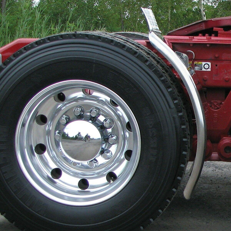 TFEN-Q12 38″ Rollin’ Lo Quarter Fender Kit with Triangle Mounts – 14 Gauge | Mirror Shine Stainless Steel QUARTER FENDER Dark Slate Gray