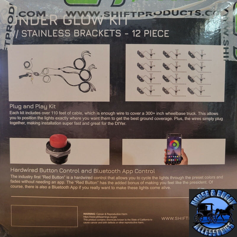 Shift products custom Peterbilt Kenworth freightliner universal underglow kit #172099 underglow Dark Slate Gray