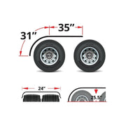 trux plastic poly half fender kit mounting hardware  #trx-spc18 HALF FENDERS Dark Slate Gray