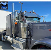 Rollin-low Peterbilt 13"x10" reverse bowtie #1014 PETERBILT VISOR Dim Gray