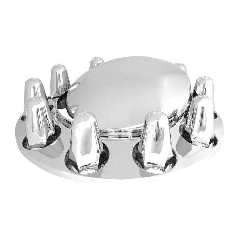 Chrome Front Wheel Cover Hub Axle Semi Plastic ABS 33mm push on Nut Covers 40131 WHEEL HUB Light Gray