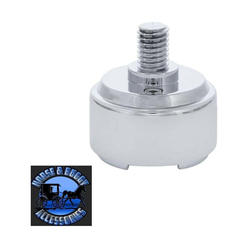 #70799 1/2"-13 Thread-On 9/10 speed Shift Knob Chrome Mounting Adapter universal Light Gray
