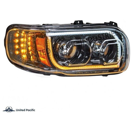 Dark Slate Gray Peterbilt 389 Headlights 388 567 led kit driving light turn signal high low beam PETERBILT Passenger's Side