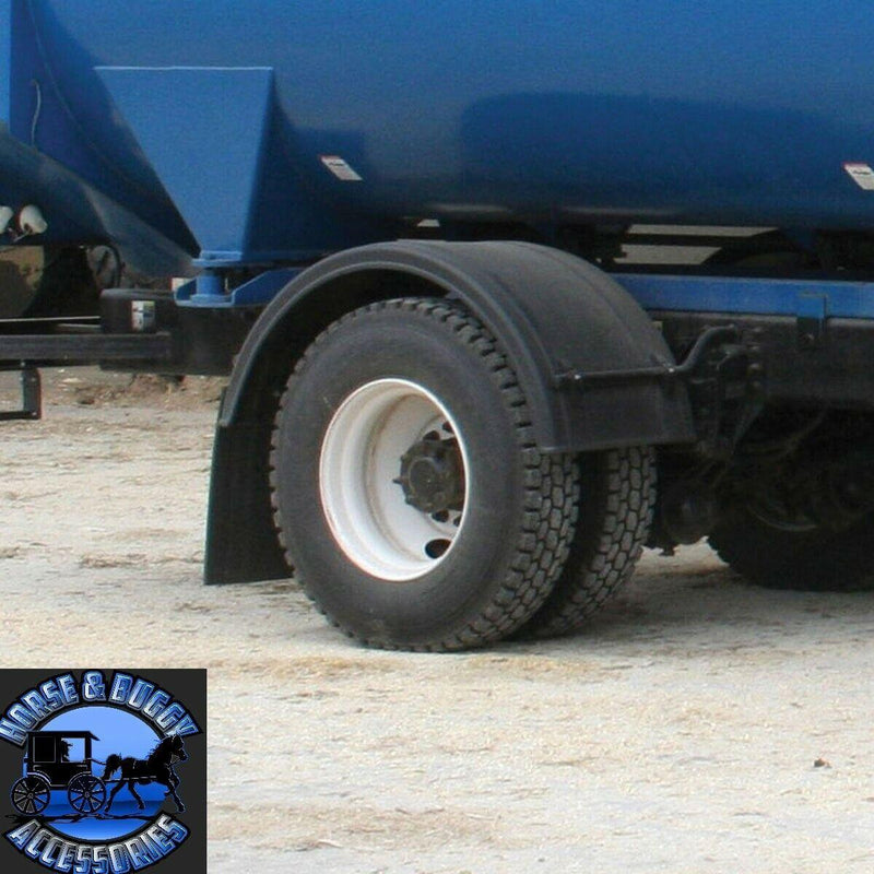 Single hump trux 76" black poly plastic 1 pair fenders mounting hardware #trx-spc19 SINGLE AXLE FENDER Light Gray