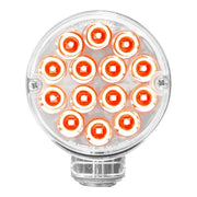 #75192 3" DOUBLE FACE PEARL LED clear lens Popsicle LIGHT red/yellow turn signal LIGHTING Light Gray
