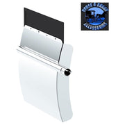 24" X 24" 430 Stainless Steel Quarter Fender With Tube Bracket Set - 4" Side Wall #10906 QUARTER FENDER Dark Slate Gray