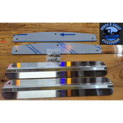 24" stainless steel mudflap weights (sold in pairs) weight w/custom stainless backing plate MUD FLAP WEIGHTS Dim Gray