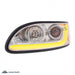 Tan Peterbilt 386/387/382/384 Projection Headlights chrome w/LED Glow light HEADLIGHT Driver's Side,Passenger's Side