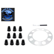 Aero Full-Moon Rear Axle Cover Kit matte black universal united pacific up-10344 AXLE COVER Dark Slate Gray
