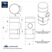 Peterbilt 15 Inch 304 Stainless Steel Air Cleaner vortox style 28205 w/straps AIR CLEANER Black