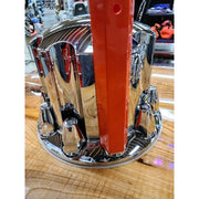 Chrome hub cover axle kit 33mm locking nuts w/tool w/cooling vents  #40190 UNIVERSAL Rosy Brown