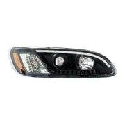 peterbilt 386/387 headlight w/white led accent light and turn signal LIGHTING Driver's Side,Passenger's Side Light Gray
