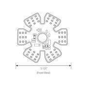 Dual Function Ultra Thin Hex Air Cleaner LED Light (white) #81779 LIGHTING Dark Slate Gray
