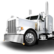 chrome hub cover axle kit 33mm truck push-on semi front rear set pointed #40233 UNIVERSAL Light Gray